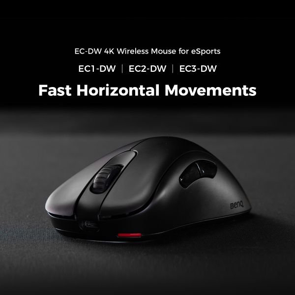 벤큐 조위가 4K 무선 게이밍 마우스 EC1-DW 등 신제품을 출시했다.  / 벤큐