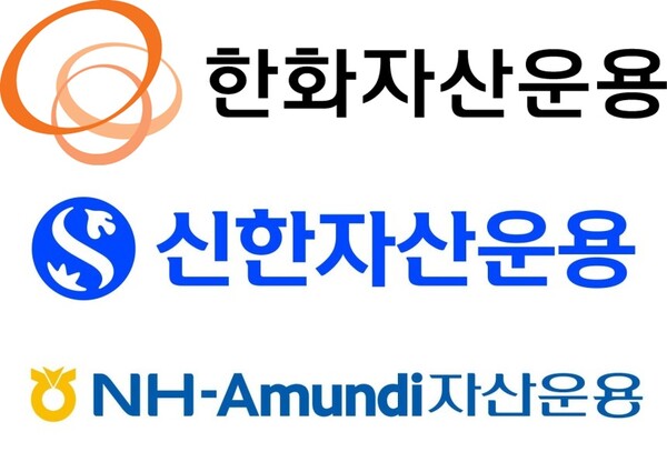 1일 한국거래소에 따르면 최근 6개월간(1월 2일~7월 1일) 수익률이 가장 높은 ETF 종목은 한화자산운용의 ‘PLUS K방산’(157.0%)으로 집계됐다. / 한화자산운용, 신한자산운용, NH아문디자산운용 CI