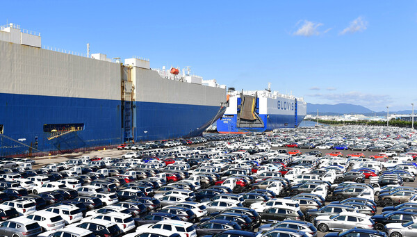 현대차 울산공장 수출선적부두 전경. / 현대자동차 