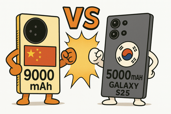 챗GPT로 생성한 중국 스마트폰과 삼성전자 갤럭시S25 울트라 관련 이미지. 