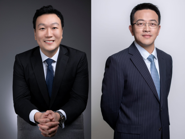 (왼쪽부터) 네이슨 촹 AIA생명 대표, 피셔 장 AIA생명 이사회 의장 / AIA생명