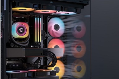 RGB 효과를 극대화한 ‘RS-R 리버스 쿨링팬’ / 커세어