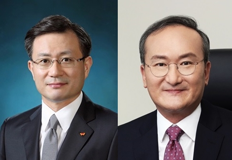 유정준 SK온 부회장(왼쪽)·이석희 사장 / SK온