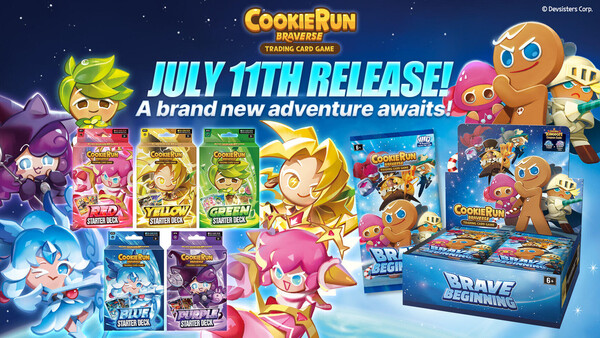 데브시스터즈가 자체 개발한 실물 TCG(트레이딩 카드 게임) ‘쿠키런: 브레이버스 카드 게임’을 11일(현지시간) 북미 시장에 정식 출시했다. / 데브시스터즈