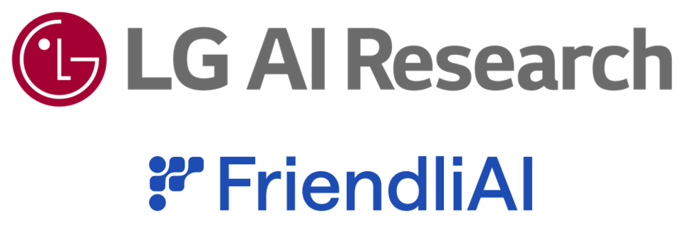 LG AI연구원과 프렌들리AI 로고 / 각 사