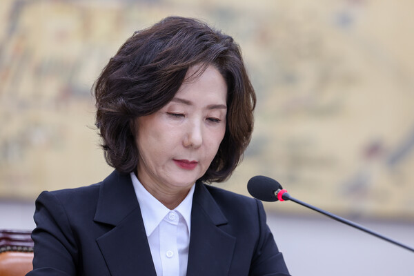 이진숙 사회부총리 겸 교육부 장관 후보자가 16일 오전 서울 여의도 국회 교육위원회에서 열린 인사청문회에 출석하고 있다. / 뉴스1