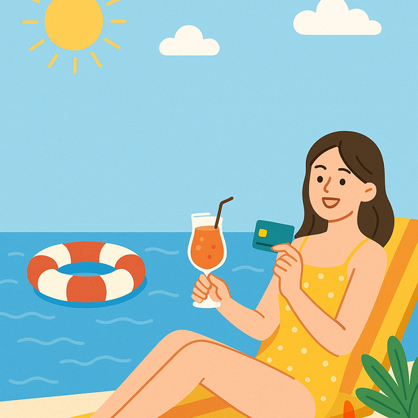 카드업계가 여름 휴가철을 맞아 대대적인 마케팅에 나섰다 / DALL-E