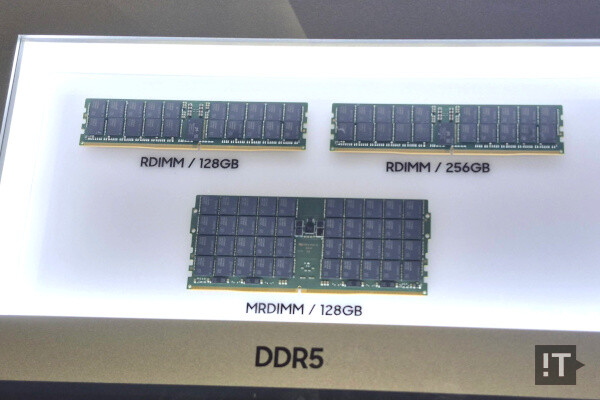 삼성전자의 데이터센터용 DDR5 RDIMM과 MRDIMM / 권용만 기자