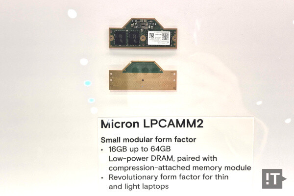 저전력 메모리를 사용한 마이크론의 LPCAMM2 모듈 / 권용만 기자