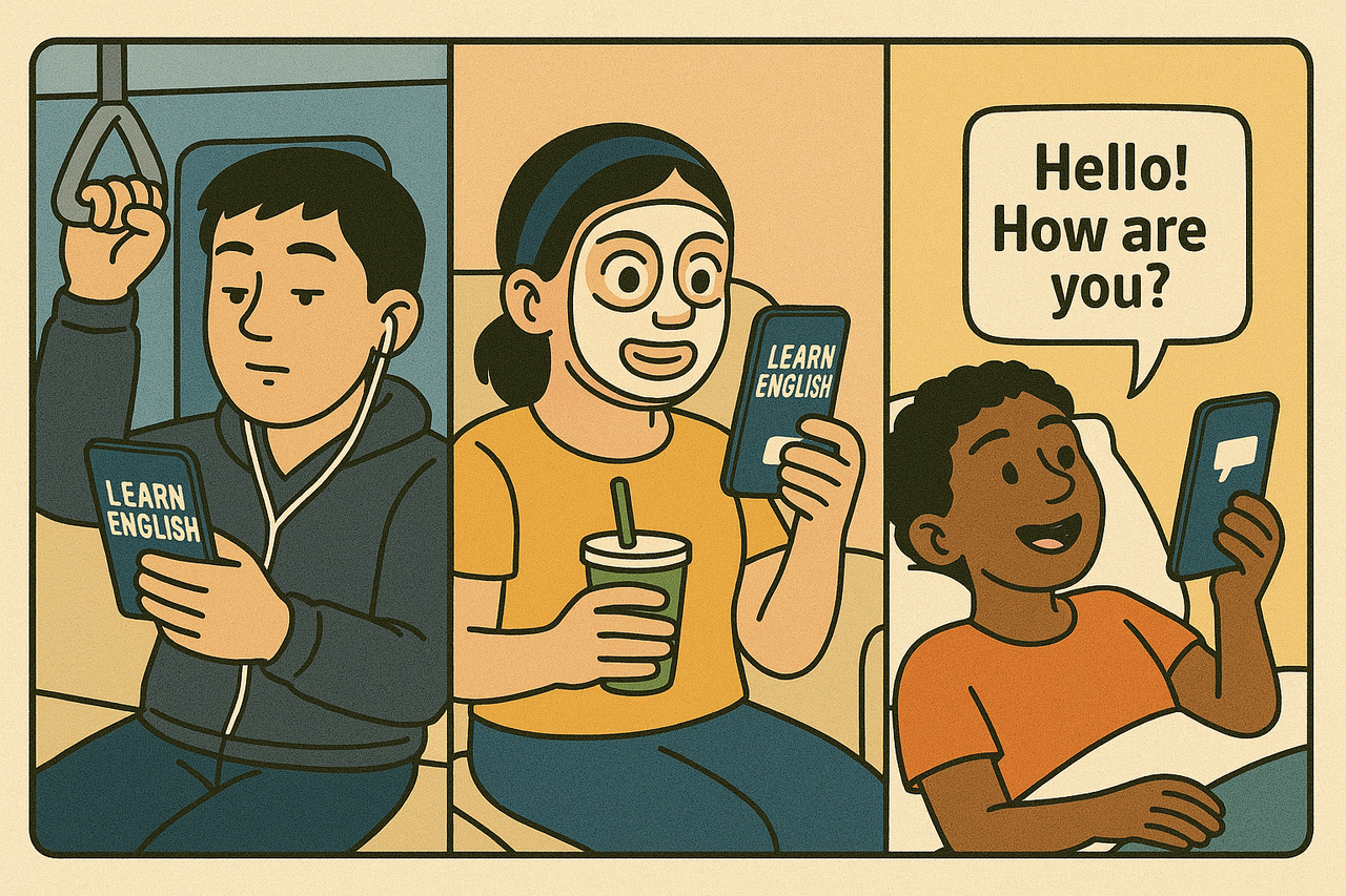 성인 대상 인공지능(AI) 언어 학습 플랫폼이 주목받고 있다. / DALL·E