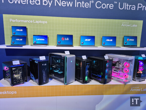 인텔 코어 울트라 200S와 엔비디아 지포스 RTX 50 시리즈 조합의 데스크톱 PC들 / 권용만 기자