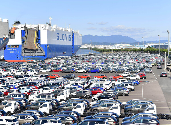 현대차 울산공장 수출선적부두 전경. / 현대자동차 