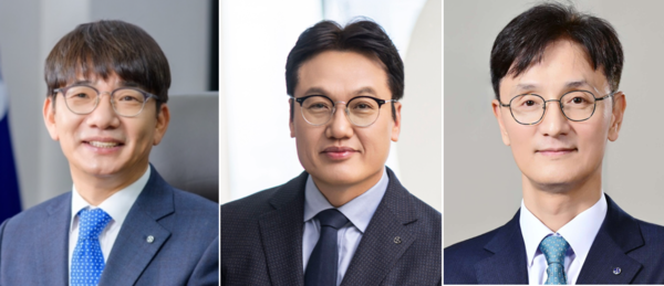 (왼쪽부터) 이영종 신한라이프 사장, 박창훈 신한카드 사장, 이선훈 신한투자증권 사장 / 각사