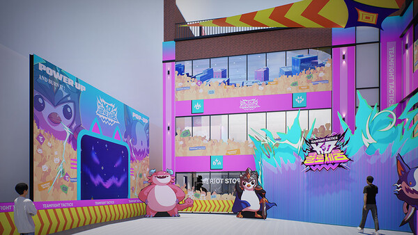 라이엇 게임즈는 1일 ‘전략적 팀 전투’(TFT) 신규 세트 ‘K.O. 콜로세움’ 출시를 맞아 서울 성수동 ‘더 가베’에 300평 규모 팝업을 열었다. / 라이엇 게임즈