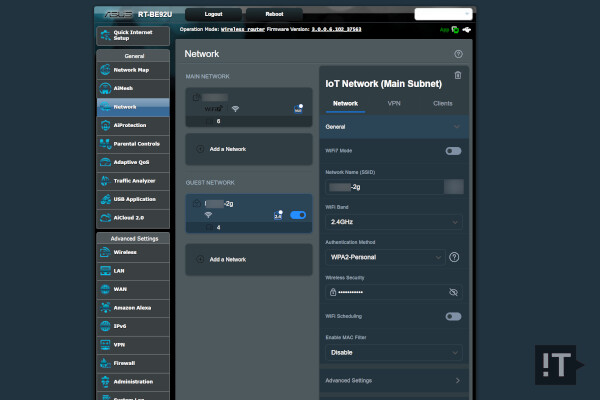 최신 공유기에서는 구형이나 IoT 기기들은 네트워크를 분리하는 것도 좋다. / 권용만 기자