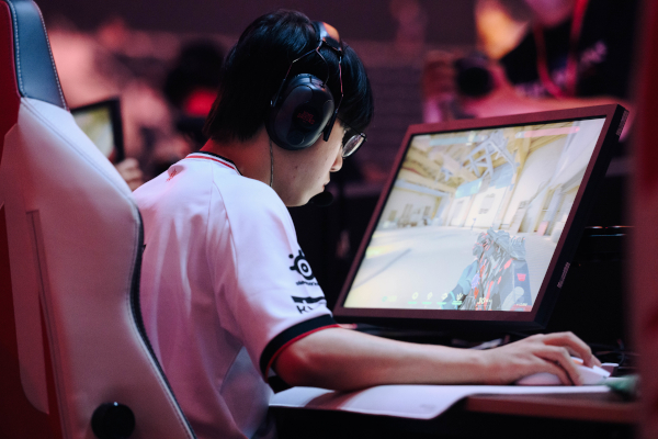 벤큐 조위 XL2566X+가 공식 모니터로 사용된 VCT 퍼시픽 2025 SKT T1 홈그라운드 경기 중 현장 / 벤큐