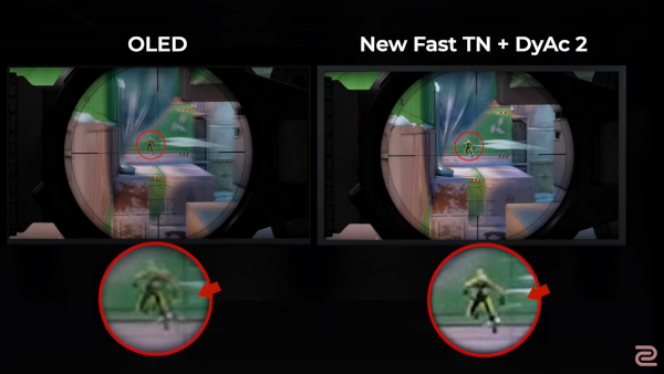 패스트 TN 방식도 게임에서 OLED 이상 반응성을 낼 수 있다. / 벤큐 조위 홈페이지 갈무리