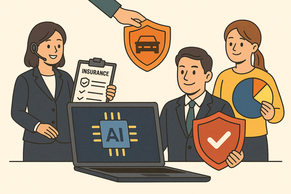 인공지능(AI) 기술이 보험사 핵심 전환축으로 자리 잡고 있다 / DALL-E