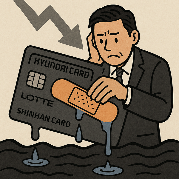 수익성 악화 위기에 놓인 카드사들이 법인 고객을 붙잡기 위해 ‘저마진’ 구매전용카드 영업을 확대하고 있다 / DALL-E
