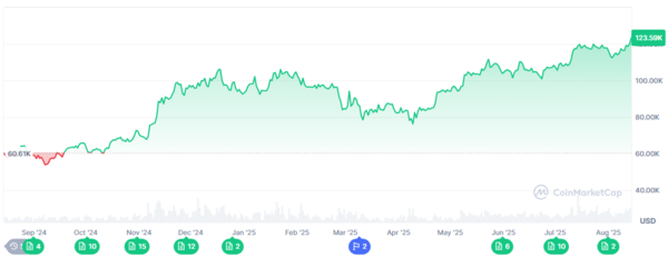 비트코인 최근 1년간 시세/코인마켓캡