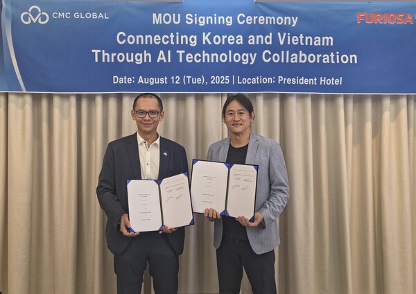 당 응옥 바오 CMC 글로벌 대표(좌), 백준호 퓨리오사AI 대표(우) / 퓨리오사AI
