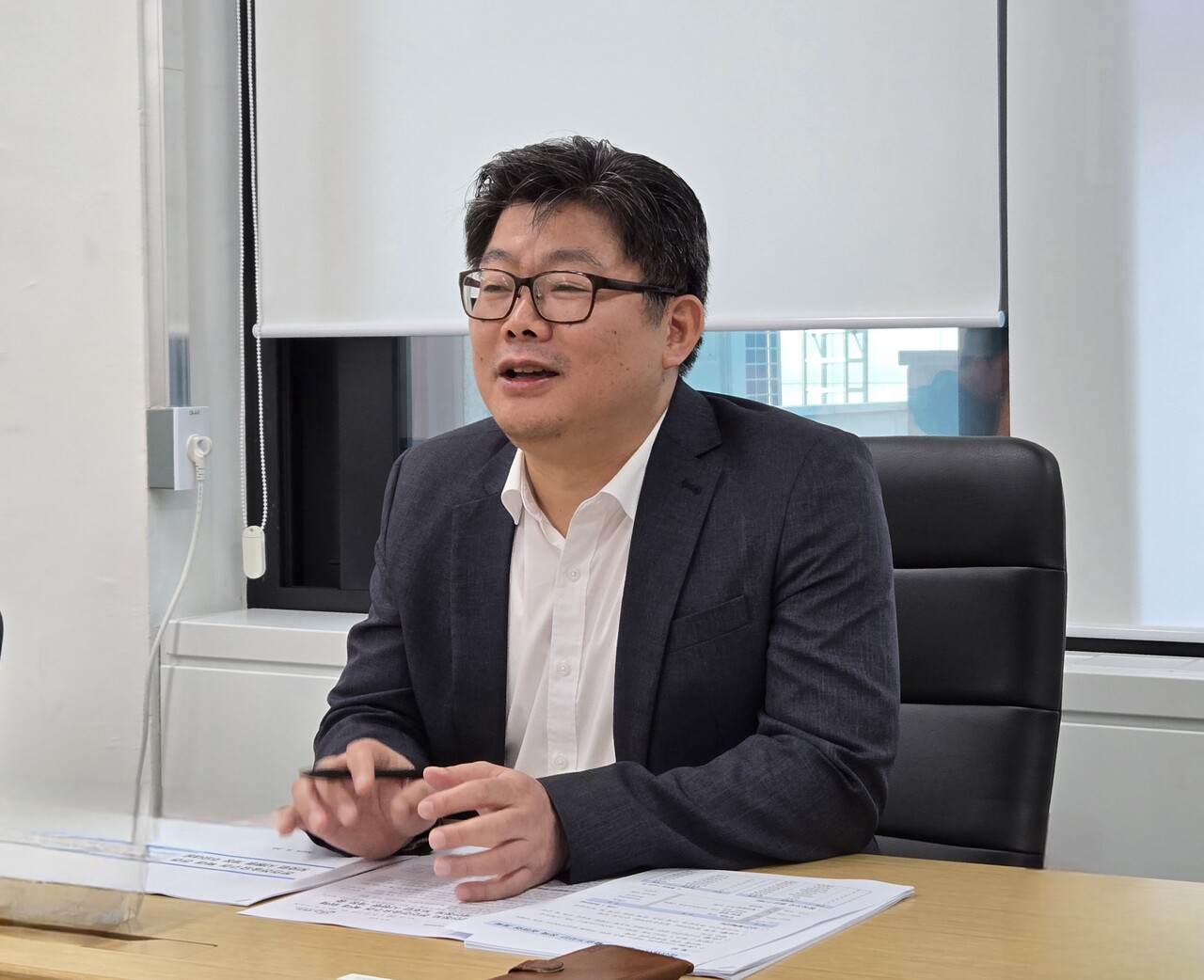 하승철 개인정보위 범정부 마이데이터 추진단장이 ‘본인전송요구권 확대를 위한 '개인정보보호법 시행령' 개정안 설명회’(이하 ‘설명회’)를 진행하고 있다. / 홍주연 기자