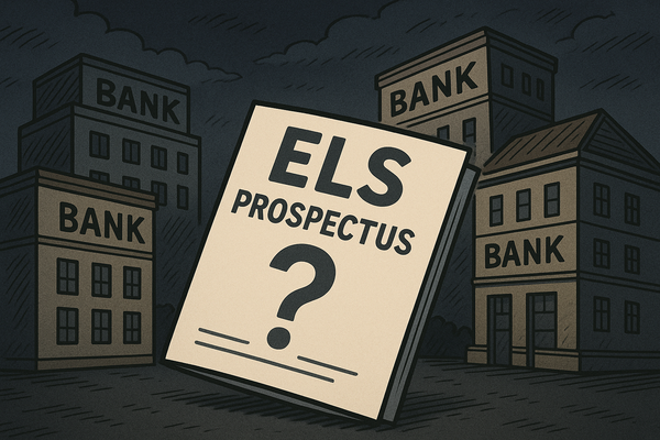 은행권의 주가연계증권(ELS) 재판매 시점이 안갯속이다./DALLE