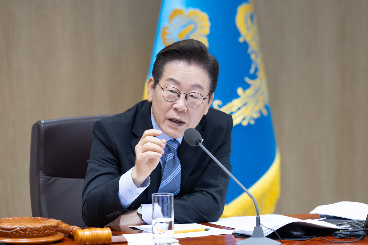 이재명 대통령이 2일 서울 용산 대통령실 청사에서 열린 제40회 국무회의에서 발언하고 있다. (대통령실 제공. 재판매 및 DB 금지) /뉴스1