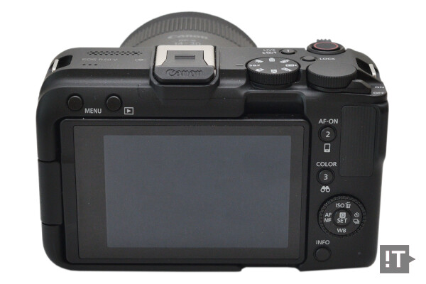 캐논 EOS R50 V 미러리스 카메라 후면 / 권용만 기자