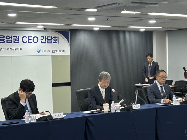 이찬진 금융감독원장이 카드, 캐피탈 CEO들에게 금융소비자 정보보호를 직접 챙기라며 ‘무관용 원칙’을 강조했다 / 전대현 기자