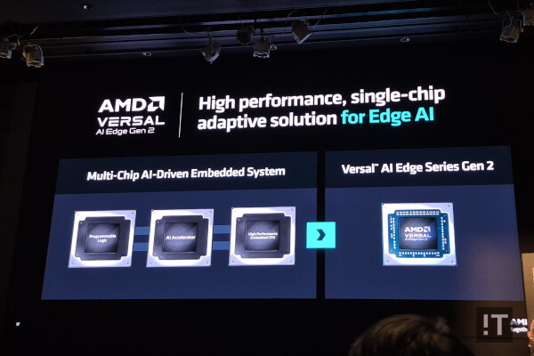AMD의 ‘버설 AI 엣지 시리즈 2’는 엣지에서의 AI 처리 과정을 칩 하나로 통합할 수 있다. / 권용만 기자