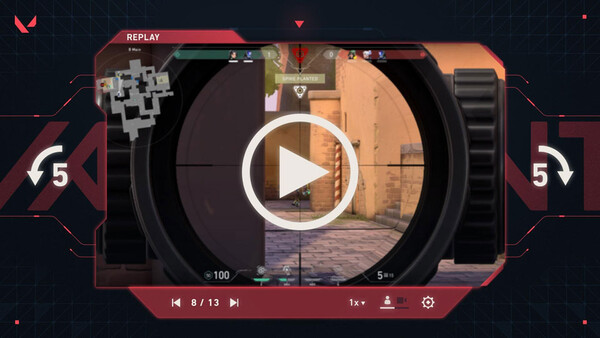 라이엇 게임즈가 발로란트 패치와 함께 리플레이 시스템을 도입했다. / 라이엇 게임즈