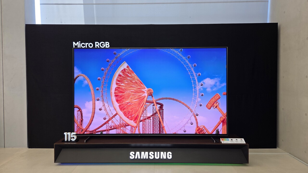 삼성전자가 출시한 115인치 마이크로 RGB TV / 이광영 기자