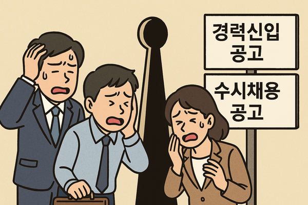 취업 플랫폼 인크루트 조사에 따르면 올해 하반기 정기공채를 실시하겠다고 밝힌 기업은 20.8%에 불과했다. 정기공채 비중이 49.6%였던 2019년과 비교하면 절반 넘게 줄어든 수치다. / 챗GPT