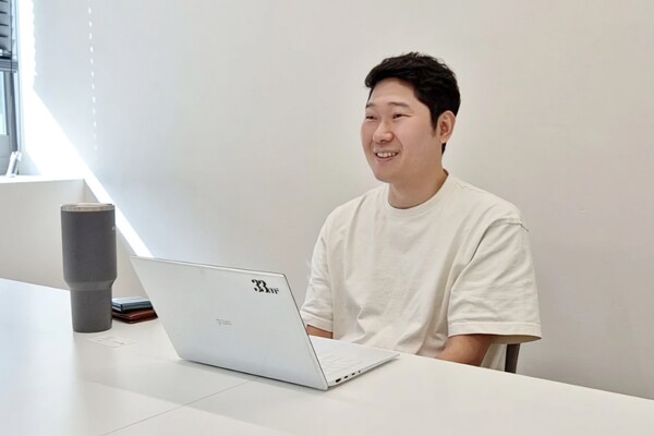 박형준 스페이스브이 대표가 IT조선과 인터뷰하고 있다. / 스페이스브이