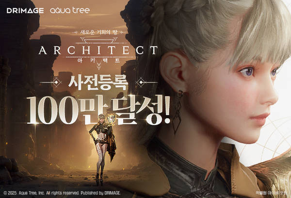 드림에이지가 서비스 예정인 MMORPG ‘아키텍트: 랜드 오브 엑자일’이 사전등록 2주 만에 100만명을 돌파했다. / 드림에이지
