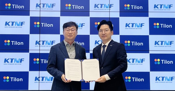 이중연 KTNF 대표(좌), 최백준 틸론 대표(우) / 틸론