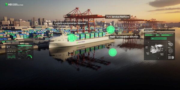 HD현대의 인공지능(AI) 기반 운항 설루션 ‘오션와이즈’. / HD현대