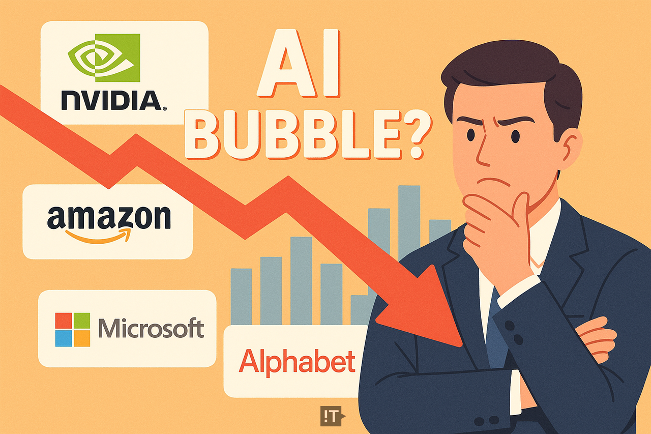 미국 연방정부의 셧다운(일부 업무 중지) 해제에도, 주식 시장에서 인공지능(AI) 관련 종목들이 하락세를 이어가고 있다. / DALL·E