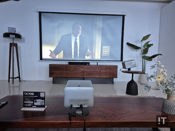 벤큐 TK705i로 설치한 홈 시어터 시연 환경 / 권용만 기자