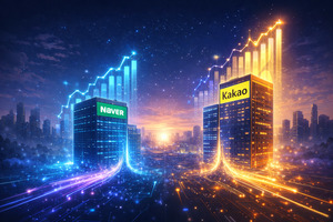 국대 AI 탈락에도 웃었다... 네이버·카카오, AI 서비스로 매출 20조원 - 뉴스 썸네일 이미지