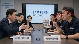 훨훨날다 노조갈등에 주춤... 삼성바이오 22일 분수령 - 뉴스 썸네일 이미지