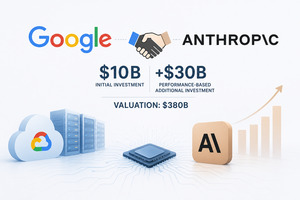 빅테크 '협력 속 경쟁'... 구글, 앤트로픽에 59조원대 투자 - 뉴스 썸네일 이미지