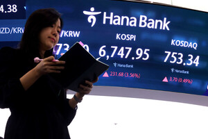 돌아온 외국인… <b>코스피</b>, 3% 올라 <b>6700선 회복</b>