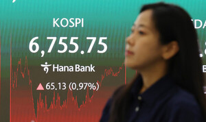 외인 ‘팔자’ 불구 코스피, 강보합… 6700선 회복