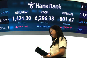 반도체주 약세 코스피 4% 하락… 6200선 지지 시험