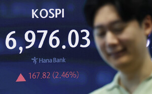 엔비디아 호실적에 <b>코스피</b> 2% 상승… <b>6900선 회복</b>