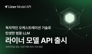 라이너, ‘라이너 모델 API’ 출시… 질문 난도 따라 LLM 자동 선택