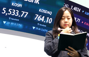 [마감] 빅테크 호실적도 역부족… 코스피 3% 급락